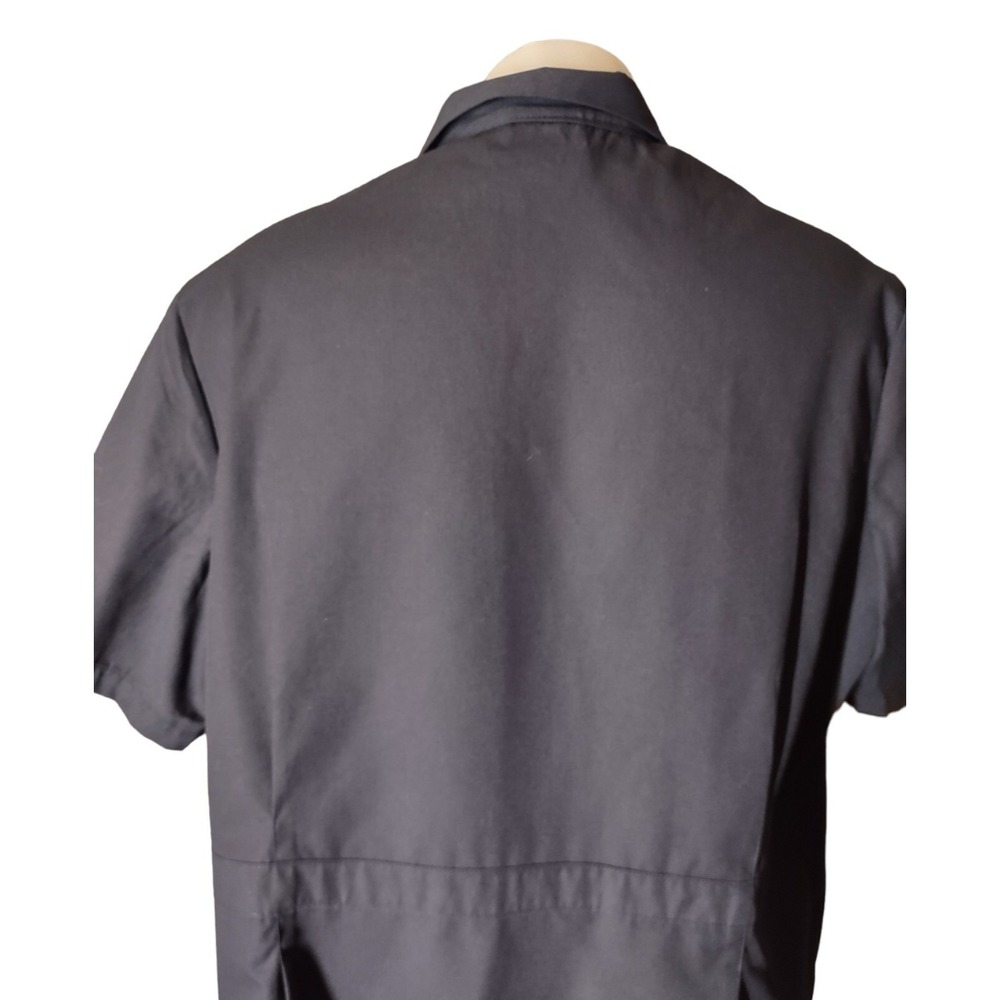 Red Kap Work Shirt Mens XL Norm Core Navy Blue Zip Front Utility Pockets KP44NV4 - Picture 10 of 12